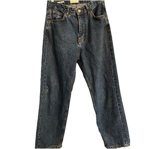 Pull & Bear Y2K  Jeans Size 30 Blue Dark Baggy Wide Leg